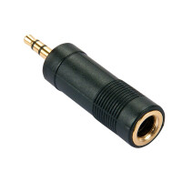 Lindy 35621, 3.5mm, 6.3mm, Schwarz