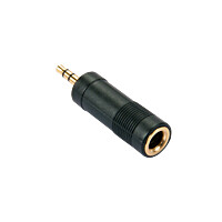 Lindy 35621, 3.5mm, 6.3mm, Schwarz