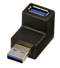 Lindy USB 3.0 90 Degree Down Type A Male to A Female Right Angle Adapter - USB-Adapter - 9-polig USB Typ A (M)