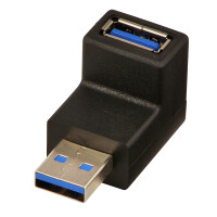 Lindy 71260, USB A, USB A, Schwarz