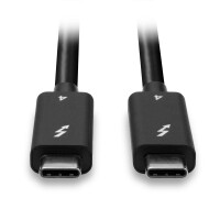 Lindy 31121, Männlich, Männlich, 2 m, Schwarz, Nickel, 40 Gbit/s
