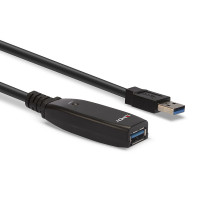 Lindy 43322, 15 m, USB A, USB A, USB 3.2 Gen 1 (3.1 Gen 1), 5 Gbit/s, Schwarz