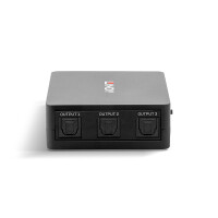 Lindy 70480, Schwarz, 1x TosLink, 3x TosLink, Männlich, Männlich, CE, FCC, REACH