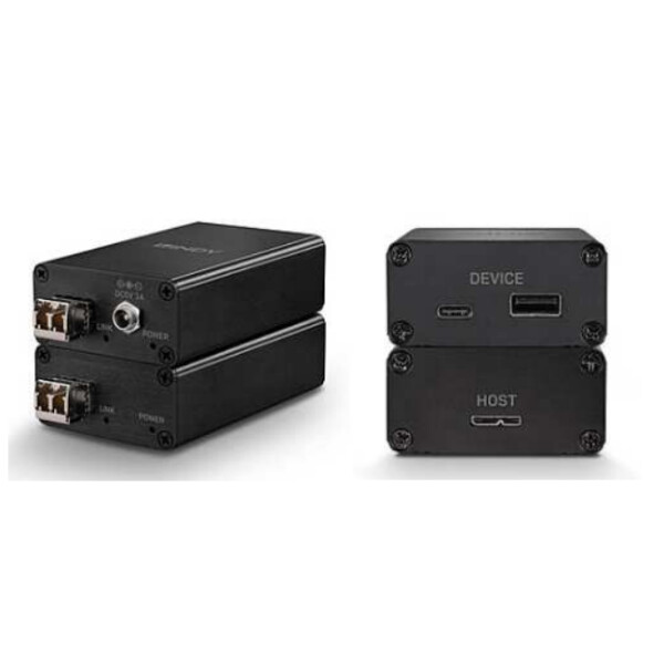 Lindy 43363, Netzwerksender & -empfänger, 300 m, 5000 Mbit/s, Faser, Micro-USB 3.2 Gen 1 (3.1 Gen 1) Type-B, Schwarz