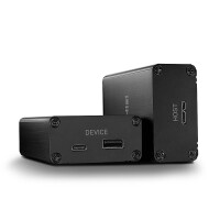 Lindy 43363, Netzwerksender & -empfänger, 300 m, 5000 Mbit/s, Faser, Micro-USB 3.2 Gen 1 (3.1 Gen 1) Type-B, Schwarz