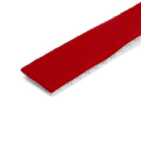 StarTech.com 30,5 m Klettbandrolle - Wiederverwendbare Zuschneidbare Klettkabelbinder - Industrielle Klettverschluss Rolle / Klettband Rolle - Klettbänder für Kabelmanagement - Rot, Kabelbinder mit Klettverschluss, Nylon, Rot, -10 - 80 °C, 30500 mm, 19 mm