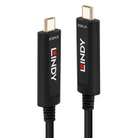 Lindy 38501, 5 m, USB C, USB C, Schwarz
