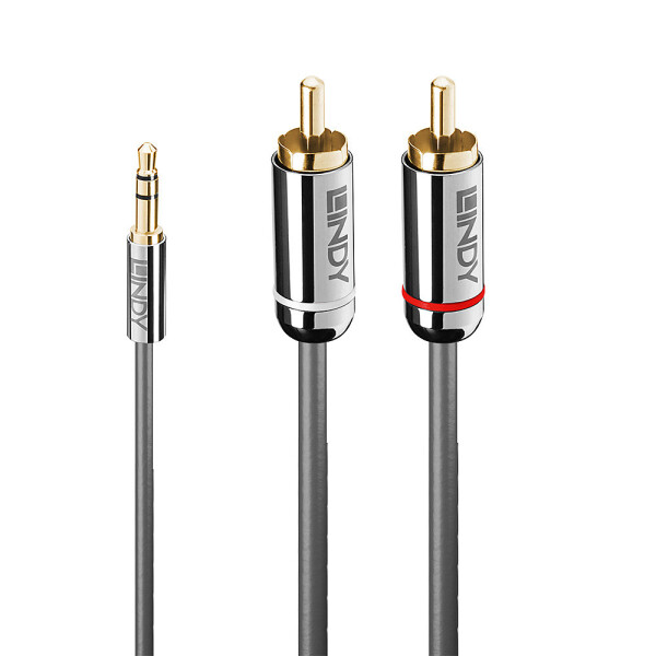 Lindy 35336, 3.5mm, Männlich, 2 x RCA, Männlich, 5 m, Anthrazit