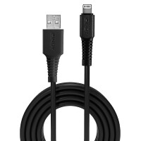 Lindy 31319, 0,5 m, Lightning, USB A, Schwarz, Gerade, Gerade
