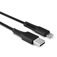 Lindy 31319, 0,5 m, Lightning, USB A, Schwarz, Gerade, Gerade