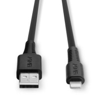 Lindy 31320, 1 m, Lightning, USB A, Männlich, Weiblich, Schwarz