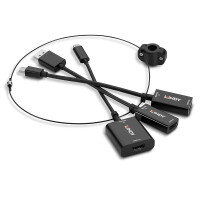 Lindy 38304, HDMI Typ A (Standard), DisplayPort + Mini...