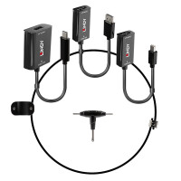 Lindy 38304, HDMI Typ A (Standard), DisplayPort + Mini...