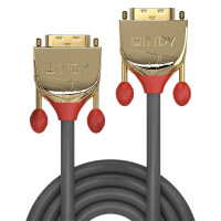 Lindy 36215, 25 m, DVI-D, DVI-D, Männlich, Männlich, Gold, Grau