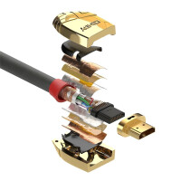 Lindy 37861, 1 m, HDMI Typ A (Standard), HDMI Typ A (Standard), 4096 x 2160 Pixel, 18 Gbit/s, Grau