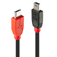 Lindy 31717, 0,5 m, Mini-USB B, Micro-USB B, USB 2.0,...