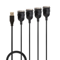 Lindy 42675, Schwarz, 0,94 m, USB Typ-A, DB-9,...