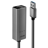 Lindy 43313, USB-A, RJ-45, 0,27 m, Silber