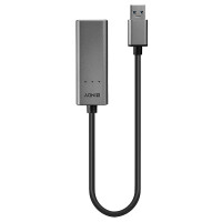 Lindy 43313, USB-A, RJ-45, 0,27 m, Silber