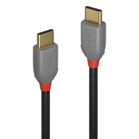 Lindy 36870, 0,5 m, USB C, USB C, USB 2.0, 0,48 Gbit/s, Schwarz, Grau