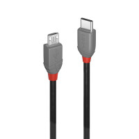 Lindy 36891, 1 m, USB C, Micro-USB B, USB 2.0, 0,48...