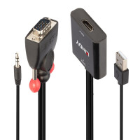 Lindy 38284, VGA (D-Sub) + 3.5mm, HDMI + USB,...