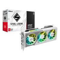 ASRock Steel Legend Radeon RX 9070 OC, Radeon RX 9070, 16 GB, GDDR6, 256 Bit, 7680 x 4320 Pixel, PCI Express x16 5.0