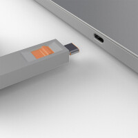 Lindy 40428, Türblockierschlüssel, USB Typ-C, Grau, Orange, 4 Stück(e), 10 g