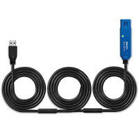 Lindy 43361, 20 m, USB A, USB A, USB 3.2 Gen 1 (3.1 Gen 1), 5 Gbit/s, Schwarz
