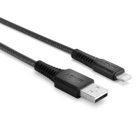 Lindy 31293, 3 m, Lightning, USB A, Männlich, Männlich, Schwarz
