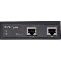 StarTech.com Industrial Gigabit Ethernet PoE Injector - 30W 802.3at PoE+ Midspan 48V-56VDC Hutschiene Power Over Ethernet Injector Adapter - -40°C bis 75°C - Kameras/Sensoren/WLAN Zugang, Schnelles Ethernet, Gigabit Ethernet, 10,100,1000 Mbit/s, I