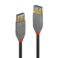 Lindy 1m USB 3.2 Typ A Verlängerungskabel, Anthra...