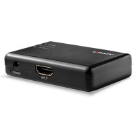 Lindy 38357, HDMI, 2x HDMI, 3840 x 2160 Pixel, Schwarz, Kunststoff, 4K Ultra HD