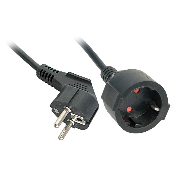 Lindy 30244, 3 m, 2 AC-Ausgänge, Indoor, C13-Koppler, Schwarz, Eingangssicherung