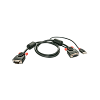 Lindy 33772, 3 m, VGA (D-Sub), Männlich, Männlich, Schwarz