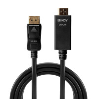 Lindy 36920, 0,5 m, DisplayPort, HDMI Typ A (Standard), Männlich, Männlich, 3840 x 2160 Pixel
