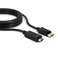 Lindy 36920, 0,5 m, DisplayPort, HDMI Typ A (Standard), Männlich, Männlich, 3840 x 2160 Pixel