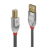 Lindy 36640, 0,5 m, USB A, USB B, USB 2.0, 0,48 Gbit/s, Grau