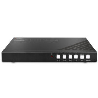 Lindy 38338, 3840 x 2160 Pixel, AV-Sender, 70 m, Kabelgebunden, Schwarz, HDCP