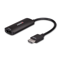 Lindy HDMI 8K60 auf DisplayPort 1.4 Konverter, 0,157 m, HDMI Typ A (Standard), DisplayPort, Männlich, Weiblich, Gerade