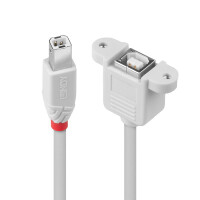 Lindy 31800, 0,5 m, USB B, USB B, Männlich/Weiblich,...