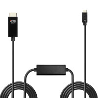 Lindy 43315, 5 m, USB Typ-C, HDMI Typ A (Standard),...