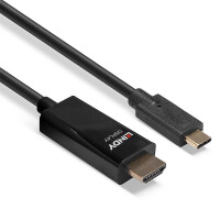 Lindy 43315, 5 m, USB Typ-C, HDMI Typ A (Standard), Männlich, Männlich, Gerade