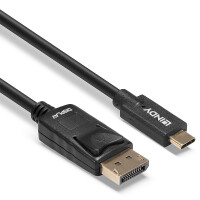 Lindy 43305, 5 m, USB Typ-C, DisplayPort, Männlich, Männlich, Gerade