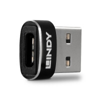 Lindy 41884, USB Type-A, USB Typ-C, Schwarz