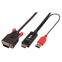 Lindy 41456, 2 m, HDMI, VGA (D-Sub), Männlich,...
