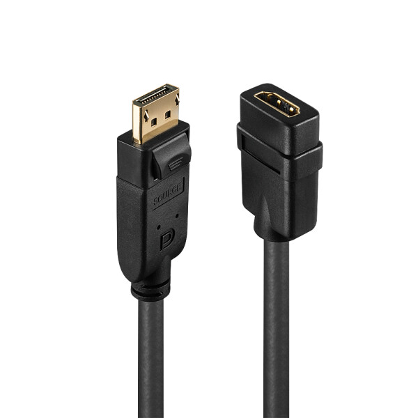Lindy 41005, 0,15 m, DisplayPort, HDMI, Männlich, Weiblich, Gerade