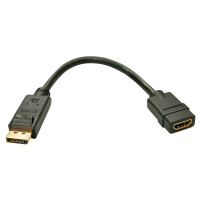 Lindy 41005, 0,15 m, DisplayPort, HDMI, Männlich, Weiblich, Gerade