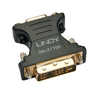 Lindy 41199, VGA, DVI-I, Schwarz, Gold
