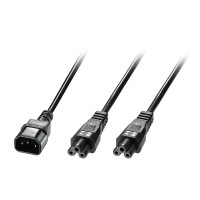 Lindy 30370, 2,5 m, C14-Koppler, 2 x C5-Kupplung
